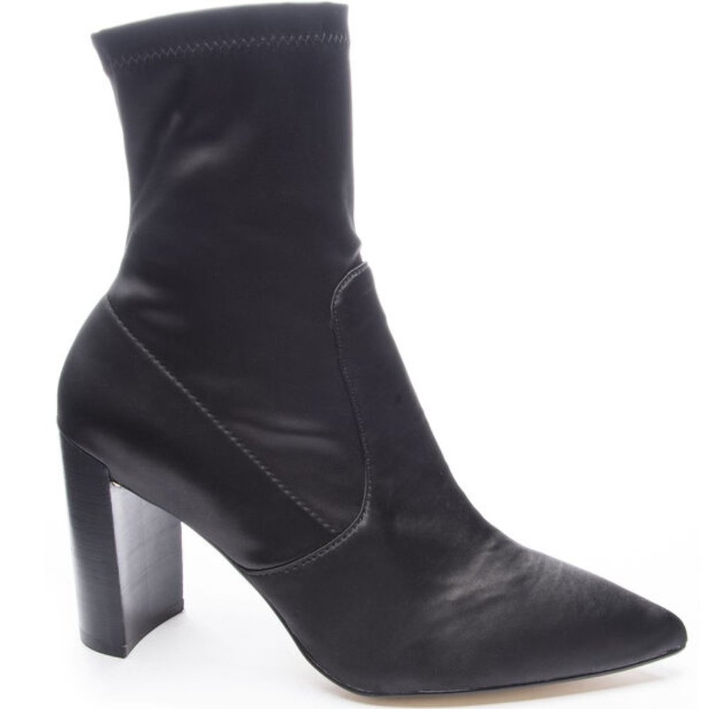 Chinese Laundry Raine Bootie Black Satin